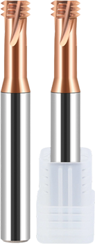 Three tooth carbide thread end milling